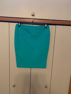 Studio Point Teal Pencil Skirt -size medium